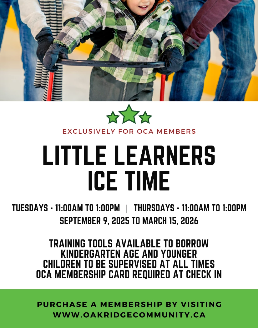 Little Learners Ice Time Poster Webp P, Sept 2025 Little Learners Ice Time poster for 2025