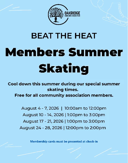 Beat The Heat Summer Skating, July 2026, Web P Beat the heat summer skating poster<br />