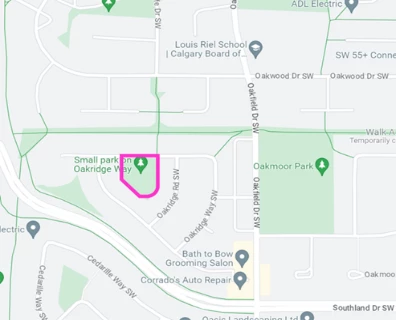 Oakridge way park map